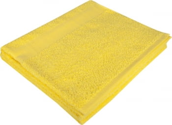 Полотенце махровое Large, желтое купить с нанесением логотипа оптом на заказ в интернет-магазине Санкт-Петербург