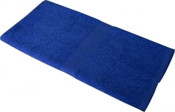 Полотенце махровое Medium, синее купить с нанесением логотипа оптом на заказ в интернет-магазине Санкт-Петербург