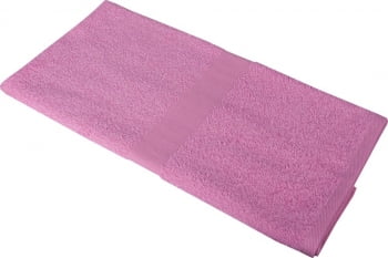 Полотенце махровое Medium, розовое купить с нанесением логотипа оптом на заказ в интернет-магазине Санкт-Петербург