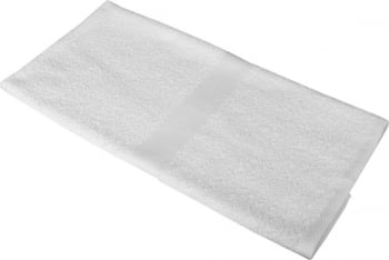 Полотенце махровое Medium, белое купить с нанесением логотипа оптом на заказ в интернет-магазине Санкт-Петербург