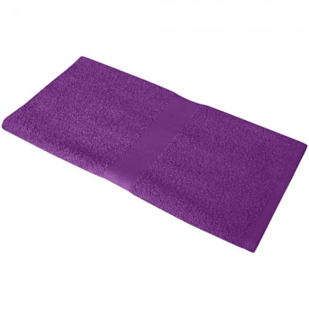 Полотенце Soft Me Medium, фиолетовое купить с нанесением логотипа оптом на заказ в интернет-магазине Санкт-Петербург