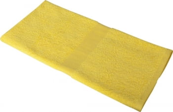 Полотенце махровое Medium, желтое купить с нанесением логотипа оптом на заказ в интернет-магазине Санкт-Петербург