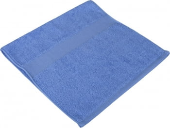 Полотенце махровое Small, голубое купить с нанесением логотипа оптом на заказ в интернет-магазине Санкт-Петербург