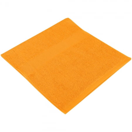Полотенце Soft Me Small, оранжевое купить с нанесением логотипа оптом на заказ в интернет-магазине Санкт-Петербург