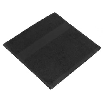 Полотенце махровое Small, черное купить с нанесением логотипа оптом на заказ в интернет-магазине Санкт-Петербург