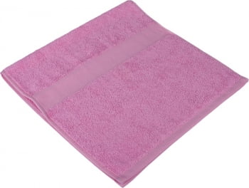 Полотенце махровое Small, розовое купить с нанесением логотипа оптом на заказ в интернет-магазине Санкт-Петербург