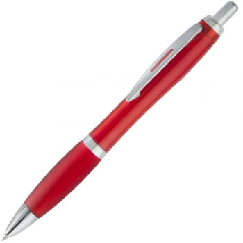 Ручка шариковая Venus, красная купить с нанесением логотипа оптом на заказ в интернет-магазине Санкт-Петербург
