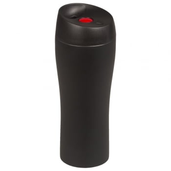 Термостакан Solingen, вакуумный, герметичный, черный купить с нанесением логотипа оптом на заказ в интернет-магазине Санкт-Петербург