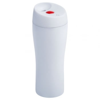 Термостакан Solingen, вакуумный, герметичный, белый купить с нанесением логотипа оптом на заказ в интернет-магазине Санкт-Петербург