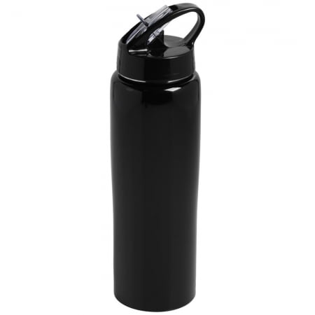 Спортивная бутылка Moist, черная купить с нанесением логотипа оптом на заказ в интернет-магазине Санкт-Петербург