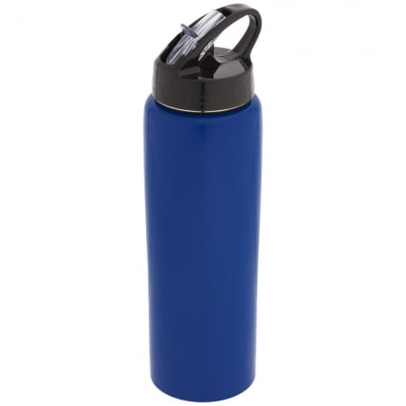 Спортивная бутылка Moist, синяя купить с нанесением логотипа оптом на заказ в интернет-магазине Санкт-Петербург