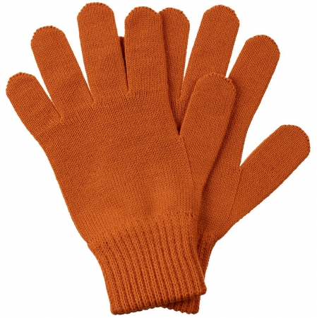 Перчатки Real Talk, оранжевые купить с нанесением логотипа оптом на заказ в интернет-магазине Санкт-Петербург