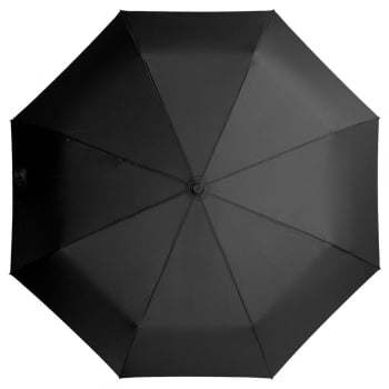 Зонт складной Unit Comfort, черный купить с нанесением логотипа оптом на заказ в интернет-магазине Санкт-Петербург