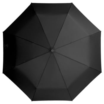 Зонт складной Unit Light, черный купить с нанесением логотипа оптом на заказ в интернет-магазине Санкт-Петербург