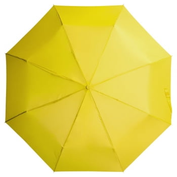 Зонт складной Unit Basic, желтый купить с нанесением логотипа оптом на заказ в интернет-магазине Санкт-Петербург