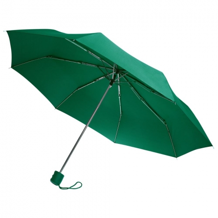 Зонт складной Basic, зеленый купить с нанесением логотипа оптом на заказ в интернет-магазине Санкт-Петербург