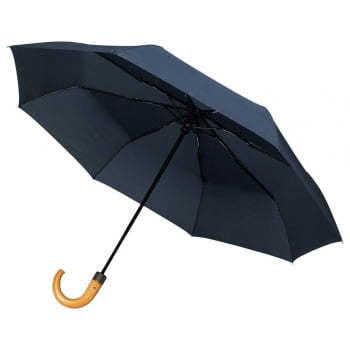 Зонт складной Unit Classic, темно-синий купить с нанесением логотипа оптом на заказ в интернет-магазине Санкт-Петербург