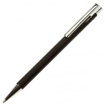 Ручка шариковая Stork, черная купить с нанесением логотипа оптом на заказ в интернет-магазине Санкт-Петербург
