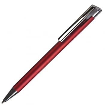 Ручка шариковая Stork, красная купить с нанесением логотипа оптом на заказ в интернет-магазине Санкт-Петербург