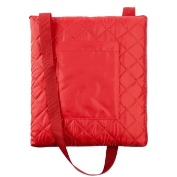 Плед для пикника Soft & dry, темно-красный купить с нанесением логотипа оптом на заказ в интернет-магазине Санкт-Петербург