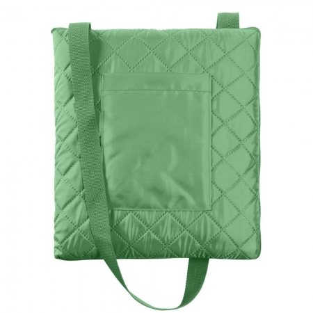 Плед для пикника Soft & Dry, светло-зеленый купить с нанесением логотипа оптом на заказ в интернет-магазине Санкт-Петербург