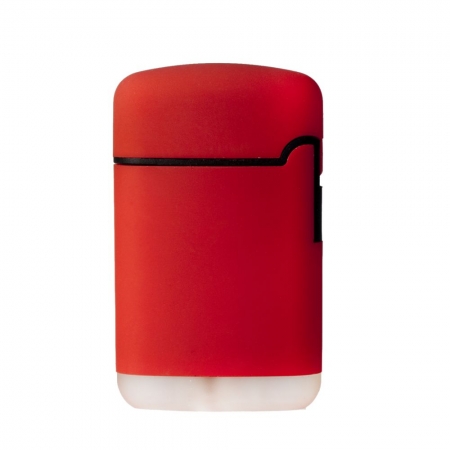 Зажигалка Zenga, турбо, многоразовая, красная купить с нанесением логотипа оптом на заказ в интернет-магазине Санкт-Петербург