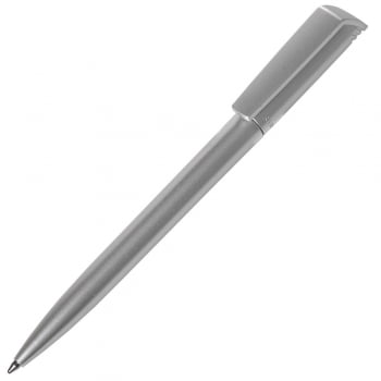 Ручка шариковая Flip Silver, серебристая купить с нанесением логотипа оптом на заказ в интернет-магазине Санкт-Петербург