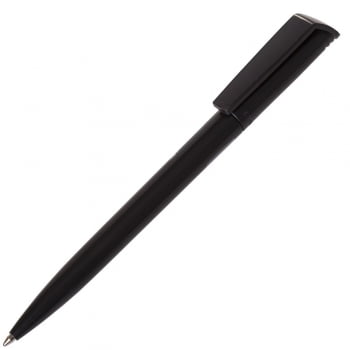 Ручка шариковая Flip, черная купить с нанесением логотипа оптом на заказ в интернет-магазине Санкт-Петербург