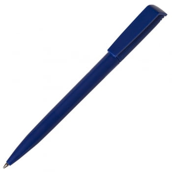 Ручка шариковая Flip, темно-синяя купить с нанесением логотипа оптом на заказ в интернет-магазине Санкт-Петербург