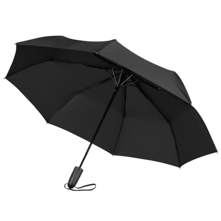 Складной зонт Magic с проявляющимся рисунком, черный, уценка купить с нанесением логотипа оптом на заказ в интернет-магазине Санкт-Петербург
