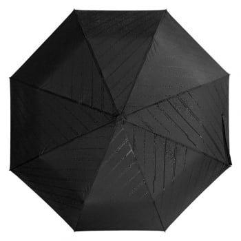 Зонт складной Magic с проявляющимся рисунком, черный купить с нанесением логотипа оптом на заказ в интернет-магазине Санкт-Петербург