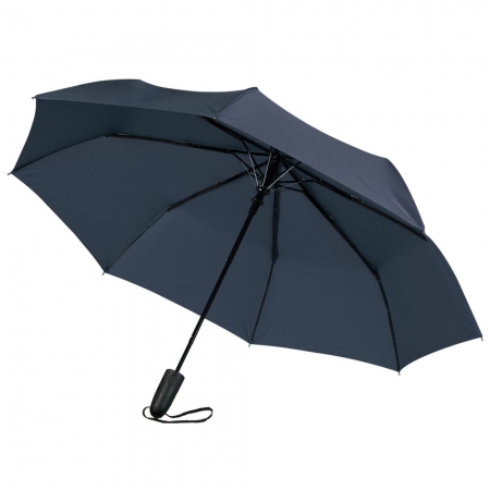 Складной зонт Magic с проявляющимся рисунком, темно-синий, уценка купить с нанесением логотипа оптом на заказ в интернет-магазине Санкт-Петербург