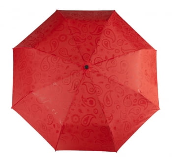 Зонт складной Magic с проявляющимся рисунком, красный купить с нанесением логотипа оптом на заказ в интернет-магазине Санкт-Петербург