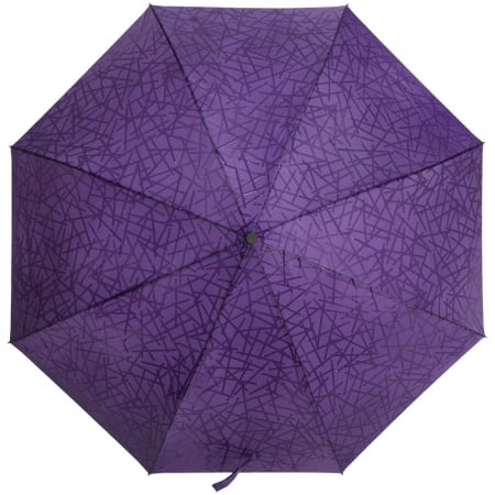 Складной зонт Magic с проявляющимся рисунком, фиолетовый купить с нанесением логотипа оптом на заказ в интернет-магазине Санкт-Петербург