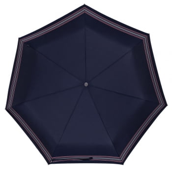 Складной зонт TAKE IT DUO, синий в полоску купить с нанесением логотипа оптом на заказ в интернет-магазине Санкт-Петербург