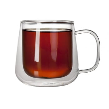 Чашка с двойными стенками Glass First купить с нанесением логотипа оптом на заказ в интернет-магазине Санкт-Петербург