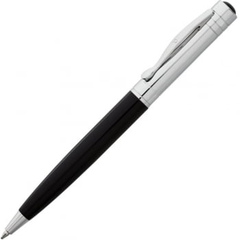Ручка шариковая Promise, черная купить с нанесением логотипа оптом на заказ в интернет-магазине Санкт-Петербург