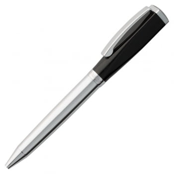 Ручка шариковая Bison, черная купить с нанесением логотипа оптом на заказ в интернет-магазине Санкт-Петербург