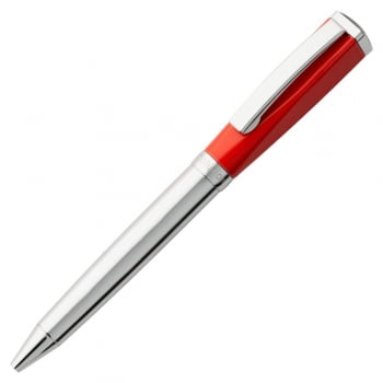Ручка шариковая Bison, красная купить с нанесением логотипа оптом на заказ в интернет-магазине Санкт-Петербург