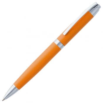 Ручка шариковая Razzo Chrome, оранжевая купить с нанесением логотипа оптом на заказ в интернет-магазине Санкт-Петербург