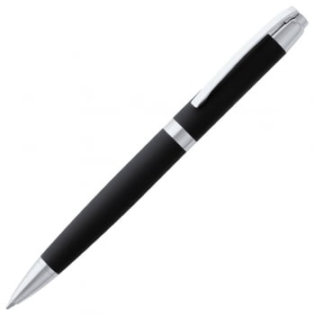 Ручка шариковая Razzo Chrome, черная купить с нанесением логотипа оптом на заказ в интернет-магазине Санкт-Петербург