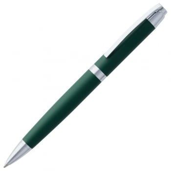 Ручка шариковая Razzo Chrome, зеленая купить с нанесением логотипа оптом на заказ в интернет-магазине Санкт-Петербург