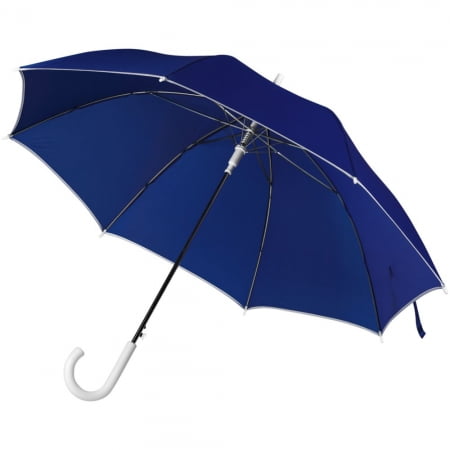 Зонт-трость Unit Color, синий купить с нанесением логотипа оптом на заказ в интернет-магазине Санкт-Петербург