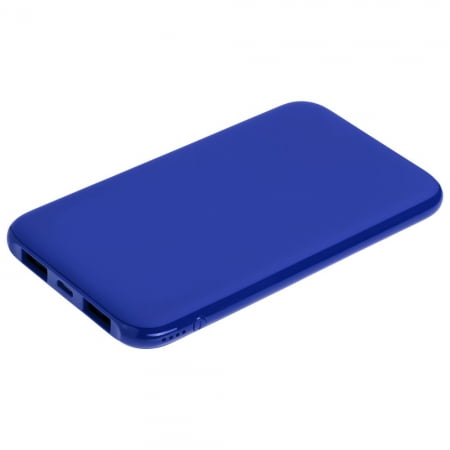 Внешний аккумулятор Uniscend Half Day Compact 5000 мAч, синий купить с нанесением логотипа оптом на заказ в интернет-магазине Санкт-Петербург