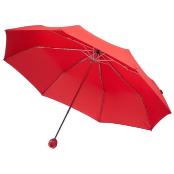 Зонт складной Floyd с кольцом, красный купить с нанесением логотипа оптом на заказ в интернет-магазине Санкт-Петербург