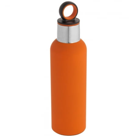 Термобутылка Sherp, оранжевая купить с нанесением логотипа оптом на заказ в интернет-магазине Санкт-Петербург
