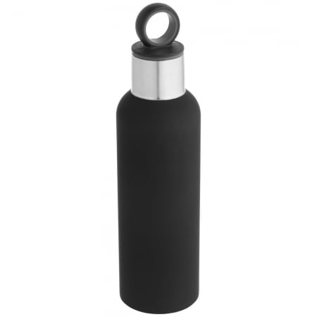 Термобутылка Sherp, черная купить с нанесением логотипа оптом на заказ в интернет-магазине Санкт-Петербург