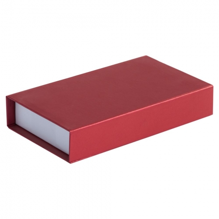 Коробка «Блеск» для ручки и флешки, красная купить с нанесением логотипа оптом на заказ в интернет-магазине Санкт-Петербург