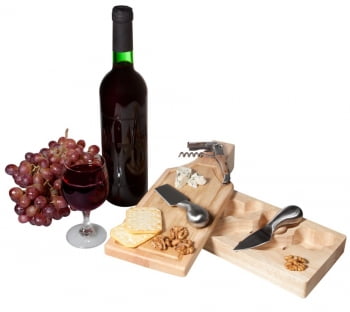 Набор для вина и сыра «Эдам» купить с нанесением логотипа оптом на заказ в интернет-магазине Санкт-Петербург