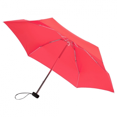 Зонт складной Five, светло-красный купить с нанесением логотипа оптом на заказ в интернет-магазине Санкт-Петербург